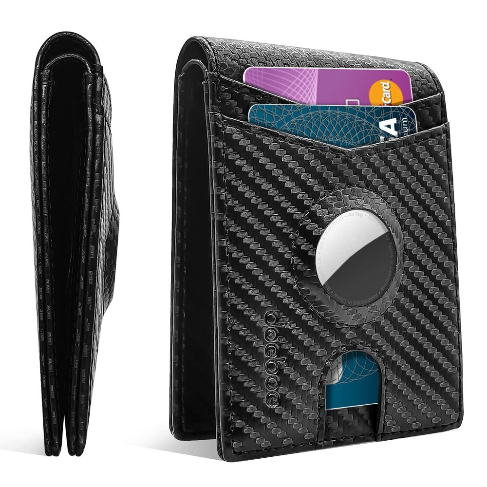 8305 Airtag Wallet Wallet With Airtag Holder Leather Credit Card Wallet